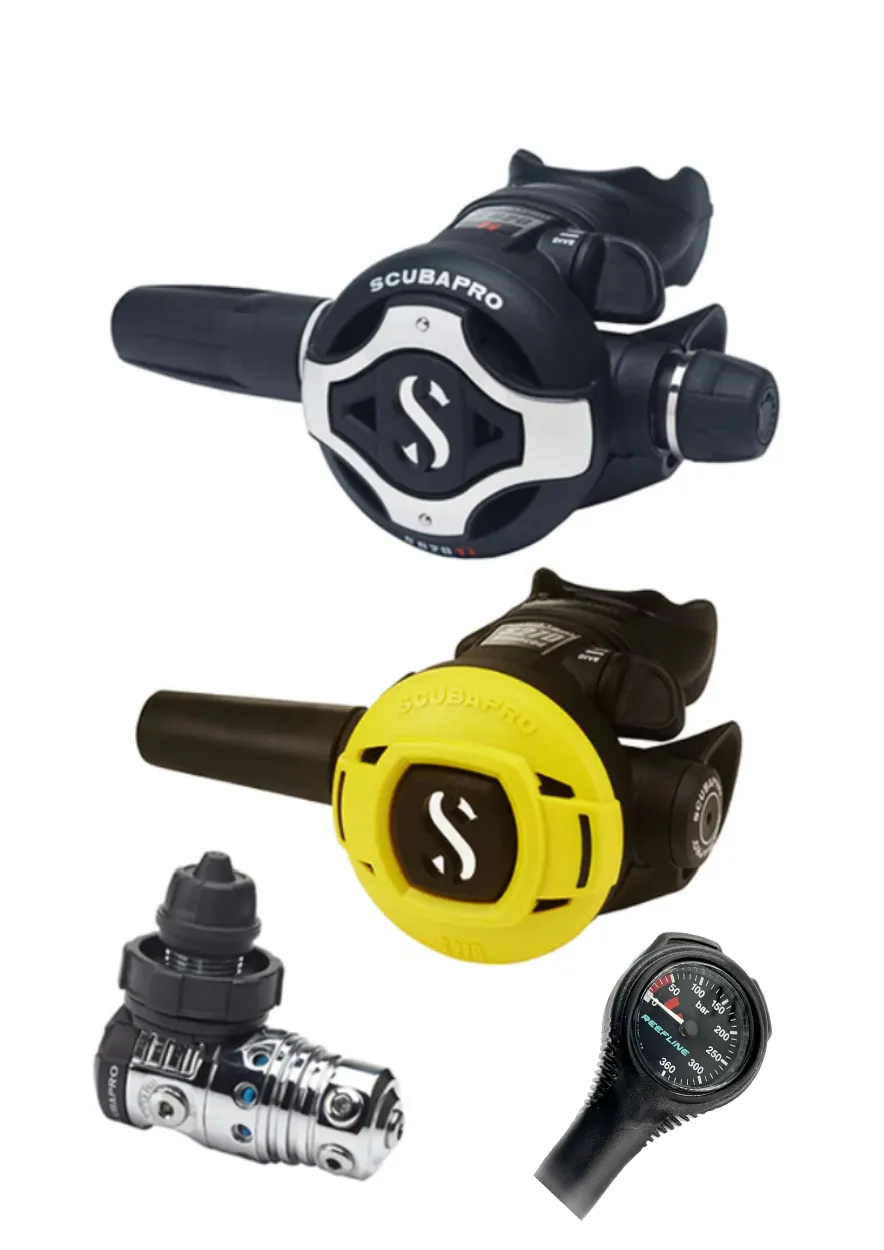 Scubapro Regulator Set: MK25 Evo (Din or Yoke)   S620Ti   Octopus   Free SPG