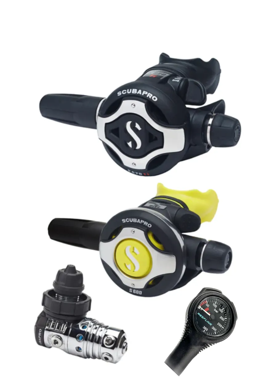 Scubapro Regulator Set: MK25 Evo (Din or Yoke)   S620Ti   Octopus   Free SPG