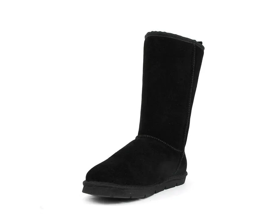 Superlamb Argali Ram Mens Sheepskin 11" Boot Black