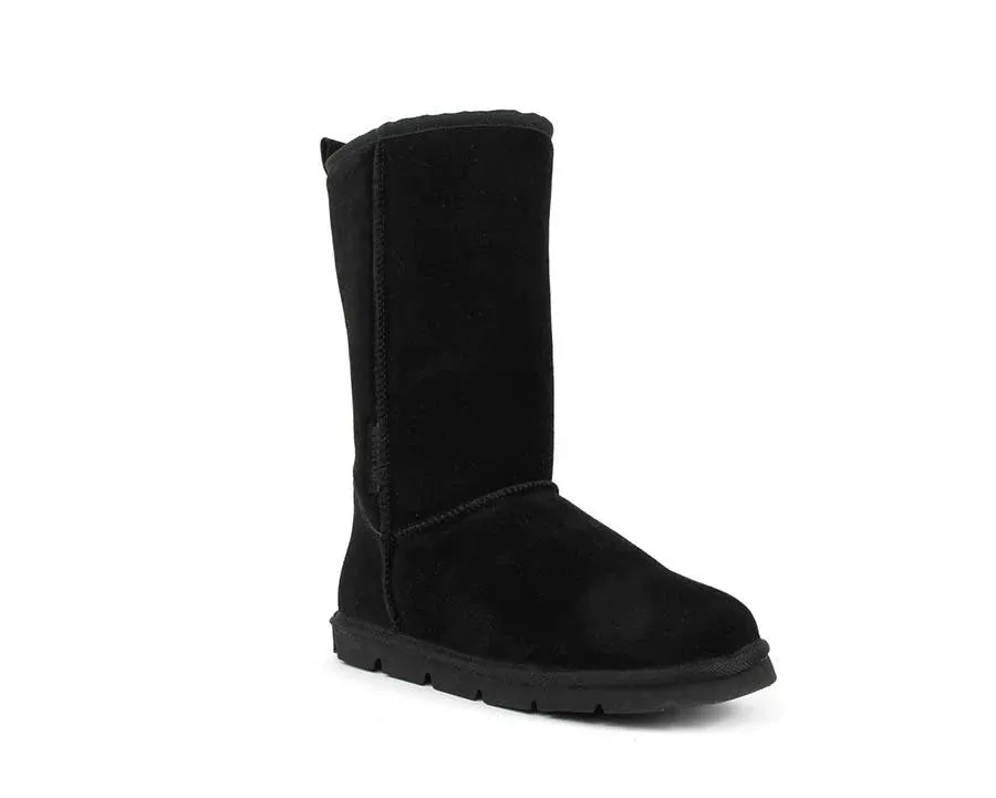 Superlamb Argali Ram Mens Sheepskin 11" Boot Black