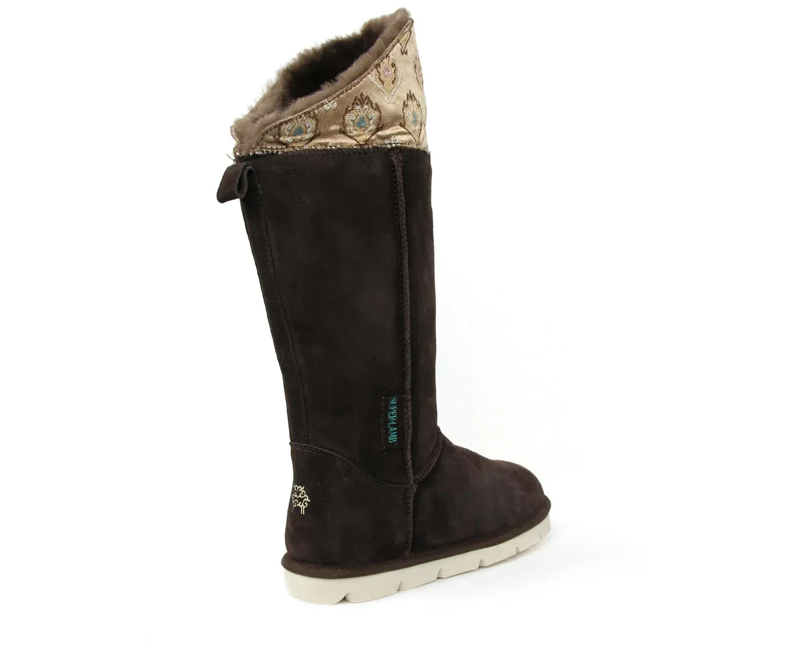 SUPERLAMB WOMENS MONGOL SHEEPSKIN BOOT CHOCOLATE