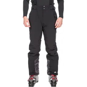 Trevor Men's Ski Trousers, Lightly Padded Slim Fit in Black