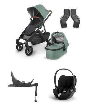 UPPAbaby Vista V3 Stroller Bundle with Cybex Cloud Car Seat – Gwen