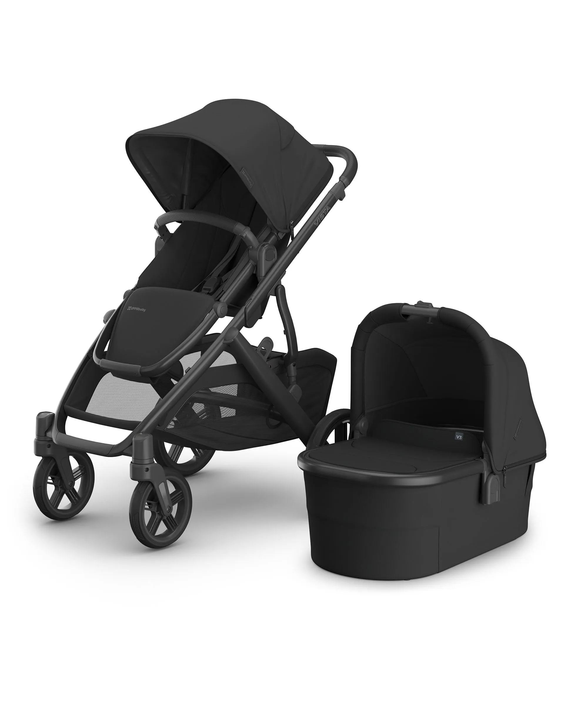 UPPAbaby Vista V3 Stroller Bundle with Cybex Cloud Car Seat – Jake