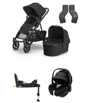 UPPAbaby Vista V3 Stroller Bundle with Maxi-Cosi Pebble 360 Pro&sup2; Car Seat  – Jake