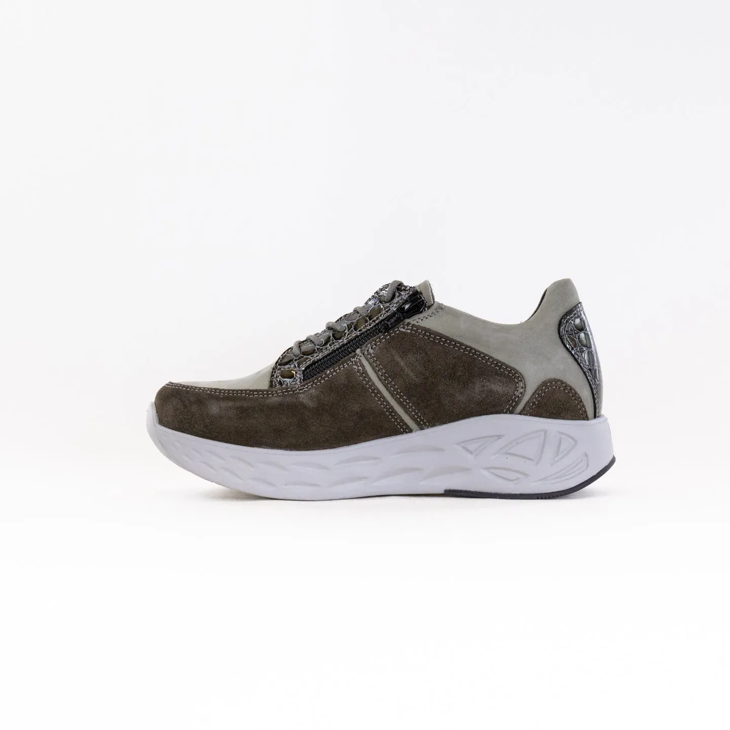 Wolky Bounce (Women's) - Grey Combi Leather